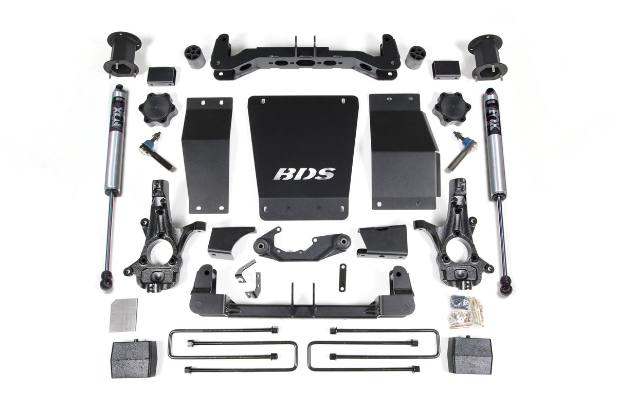 14-18 Chevrolet Silverado 1500 - GMC Sierra 1500 4WD 4.5 Inch Suspension Lift Kit (Aluminum / Stamped Steel), 3 Inch Rear...