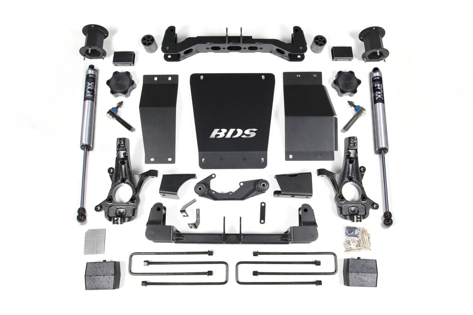 14-18 Chevrolet Silverado 1500 - GMC Sierra 1500 4WD 4.5 Inch Suspension Lift Kit (Aluminum / Stamped Steel), 3 Inch Rear...