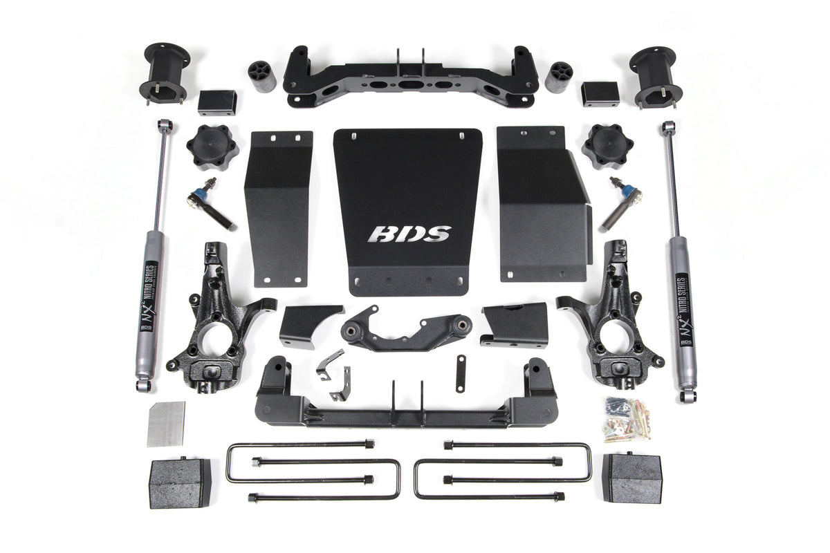 14-18 Chevrolet Silverado 1500 - GMC Sierra 1500 4WD 4.5 Inch Suspension Lift Kit (Aluminum / Stamped Steel), 3 Inch Rear...