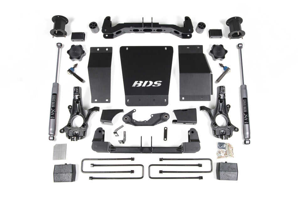 14-18 Chevrolet Silverado 1500 - GMC Sierra 1500 4WD 4.5 Inch Suspension Lift Kit (Aluminum / Stamped Steel), 3 Inch Rear...