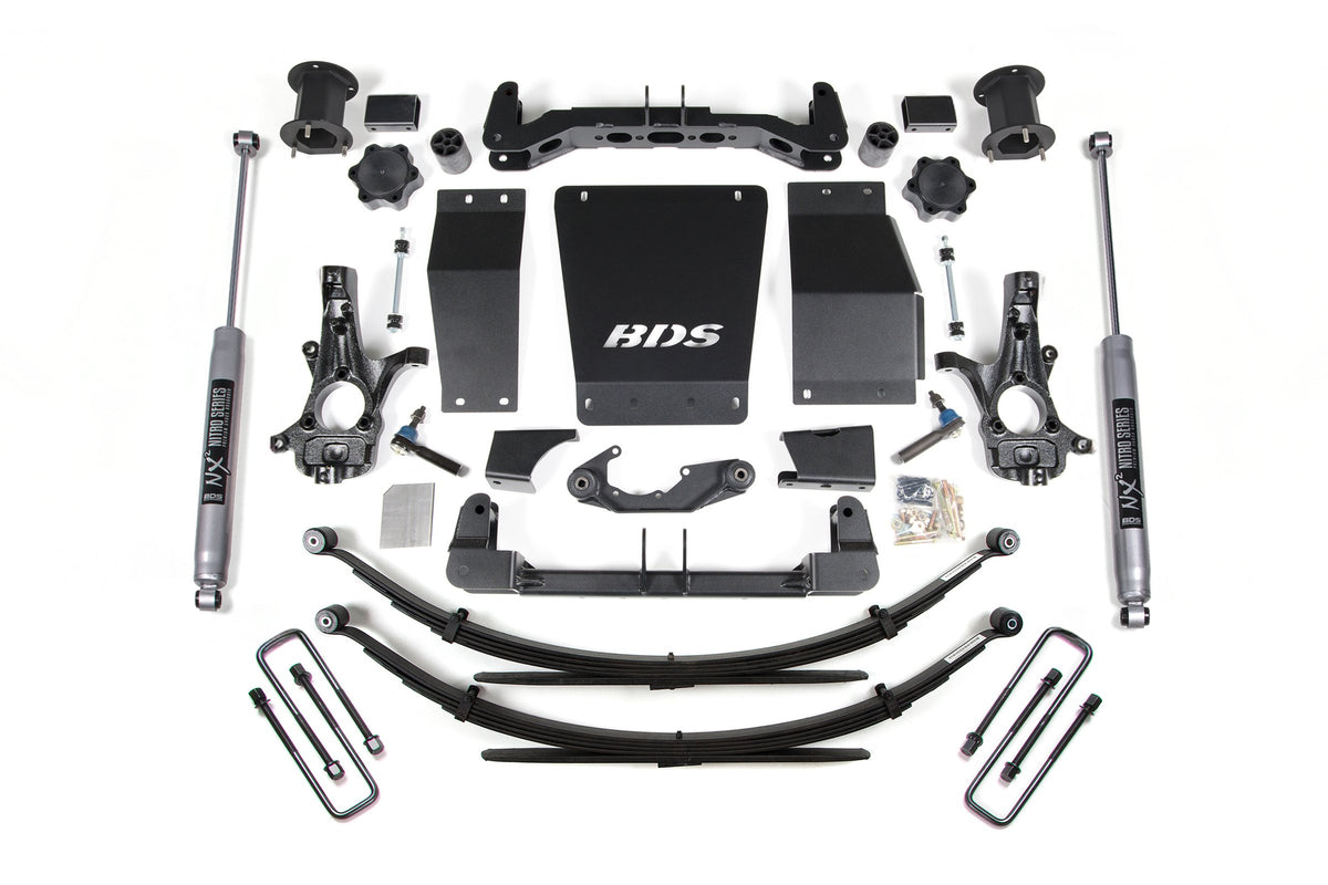 14-18 Chevrolet Silverado 1500 - GMC Sierra 1500 4WD 4.5 Inch Suspension Lift Kit (Aluminum / Stamped Steel), 4 Inch Rear...