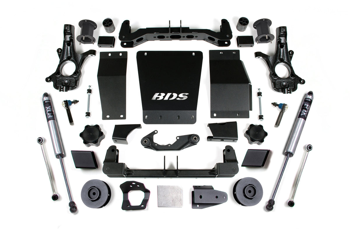15-20 Chevrolet SUV - GMC SUV 4WD 4.5 Inch Suspension Lift Kit (Aluminum / Stamped Steel), 3 Inch Rear Lift, Spacer, Fox...