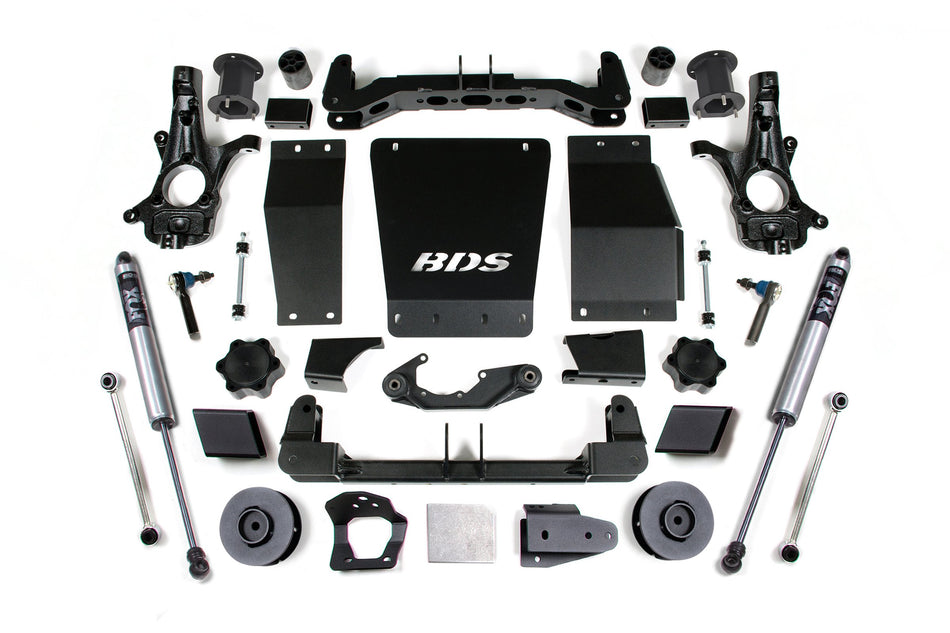 15-20 Chevrolet SUV - GMC SUV 4WD 4.5 Inch Suspension Lift Kit (Aluminum / Stamped Steel), 3 Inch Rear Lift, Spacer, Fox...