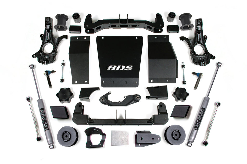 15-20 Chevrolet SUV - GMC SUV 4WD 4.5 Inch Suspension Lift Kit (Aluminum / Stamped Steel), 3 Inch Rear Lift, Spacer, NX2...