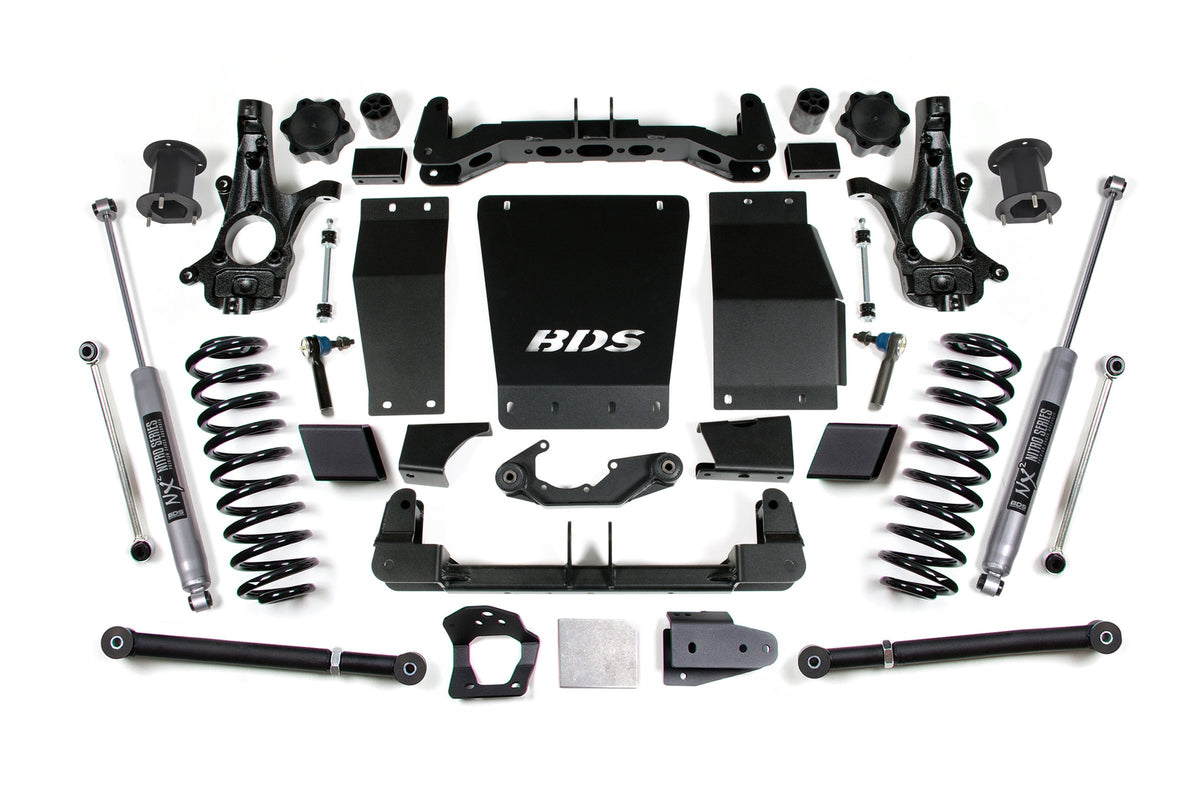 15-20 Chevrolet SUV - GMC SUV 4WD 6 Inch Suspension Lift Kit (Aluminum / Stamped Steel), 5 Inch Rear Lift, Coil Spring,...