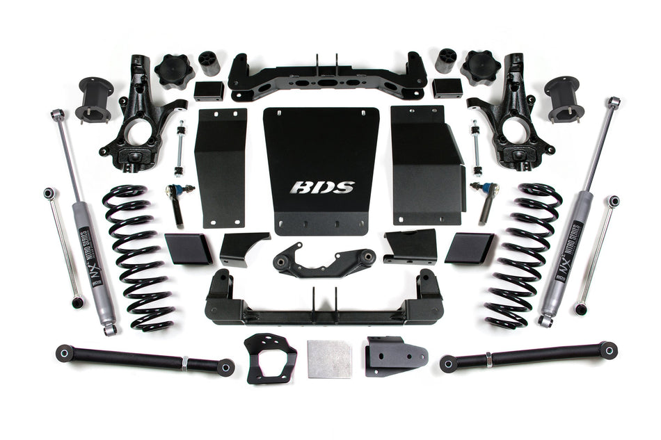 15-20 Chevrolet SUV - GMC SUV 4WD 6 Inch Suspension Lift Kit (Aluminum / Stamped Steel), 5 Inch Rear Lift, Coil Spring,...
