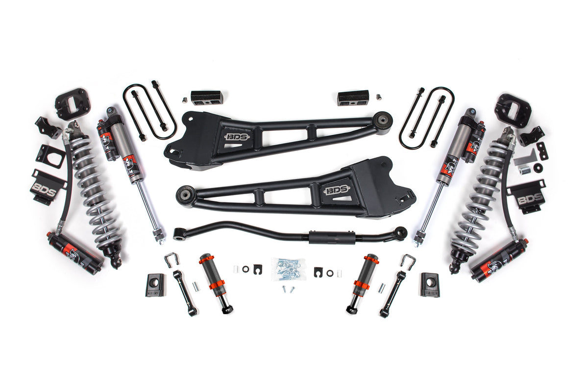 3 Inch Lift Kit w/ Radius Arm | FOX 2.5 Coil-Over Conversion - Performance Elite | Ram 3500 (13-18) 4WD | Diesel - BDS...