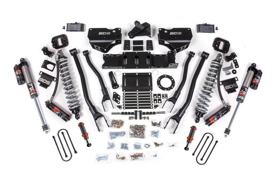 4 Inch Lift Kit w/ 4-Link | FOX 2.5 Coil-Over Conversion - Performance Elite | Ram 3500 (19-24) 4WD | Diesel - BDS...