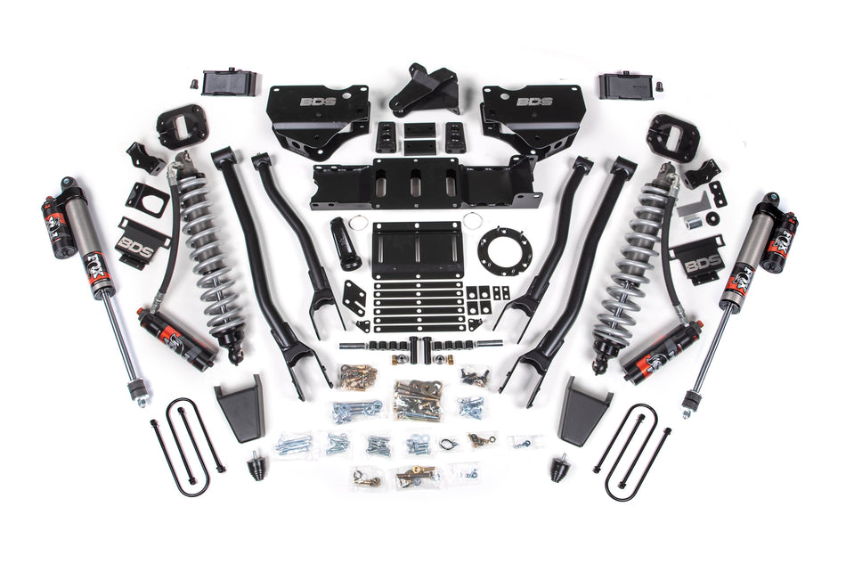 4 Inch Lift Kit w/ 4-Link | FOX 2.5 Coil-Over Conversion - Performance Elite | Ram 3500 (19-24) 4WD | Diesel - BDS...