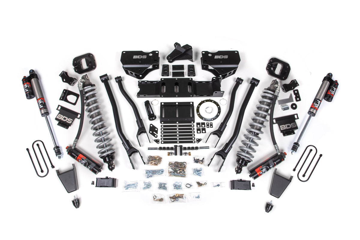 4 Inch Lift Kit w/ 4-Link | FOX 2.5 Coil-Over Conversion - Performance Elite | Ram 3500 (19-24) 4WD | Diesel - BDS...