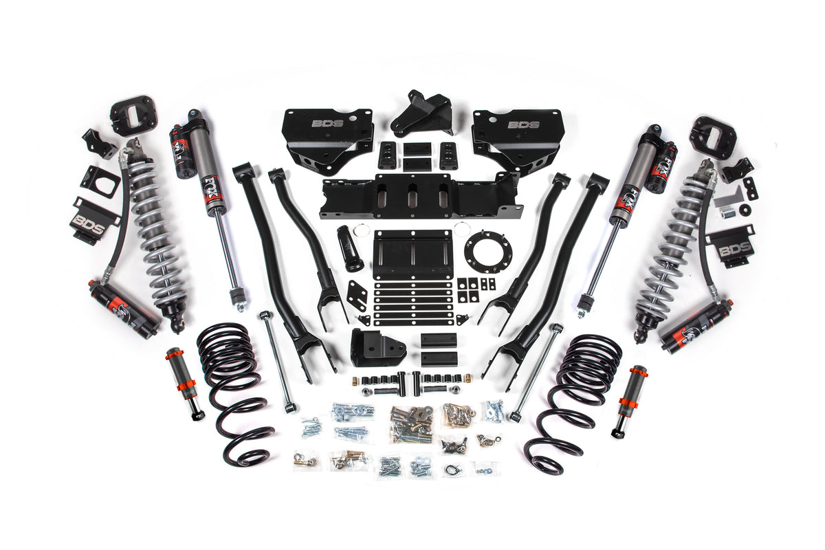 4 Inch Lift Kit w/ 4-Link | FOX 2.5 Coil-Over Conversion - Performance Elite | Ram 2500 (19-24) 4WD | Diesel - BDS...