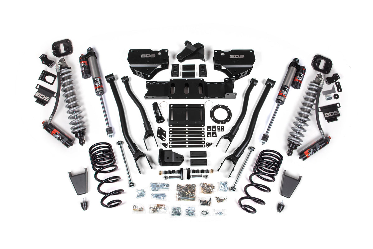 4 Inch Lift Kit w/ 4-Link | FOX 2.5 Coil-Over Conversion - Performance Elite | Ram 2500 (19-24) 4WD | Diesel - BDS...