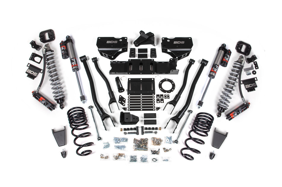 4 Inch Lift Kit w/ 4-Link | FOX 2.5 Coil-Over Conversion - Performance Elite | Ram 2500 (19-24) 4WD | Diesel - BDS...