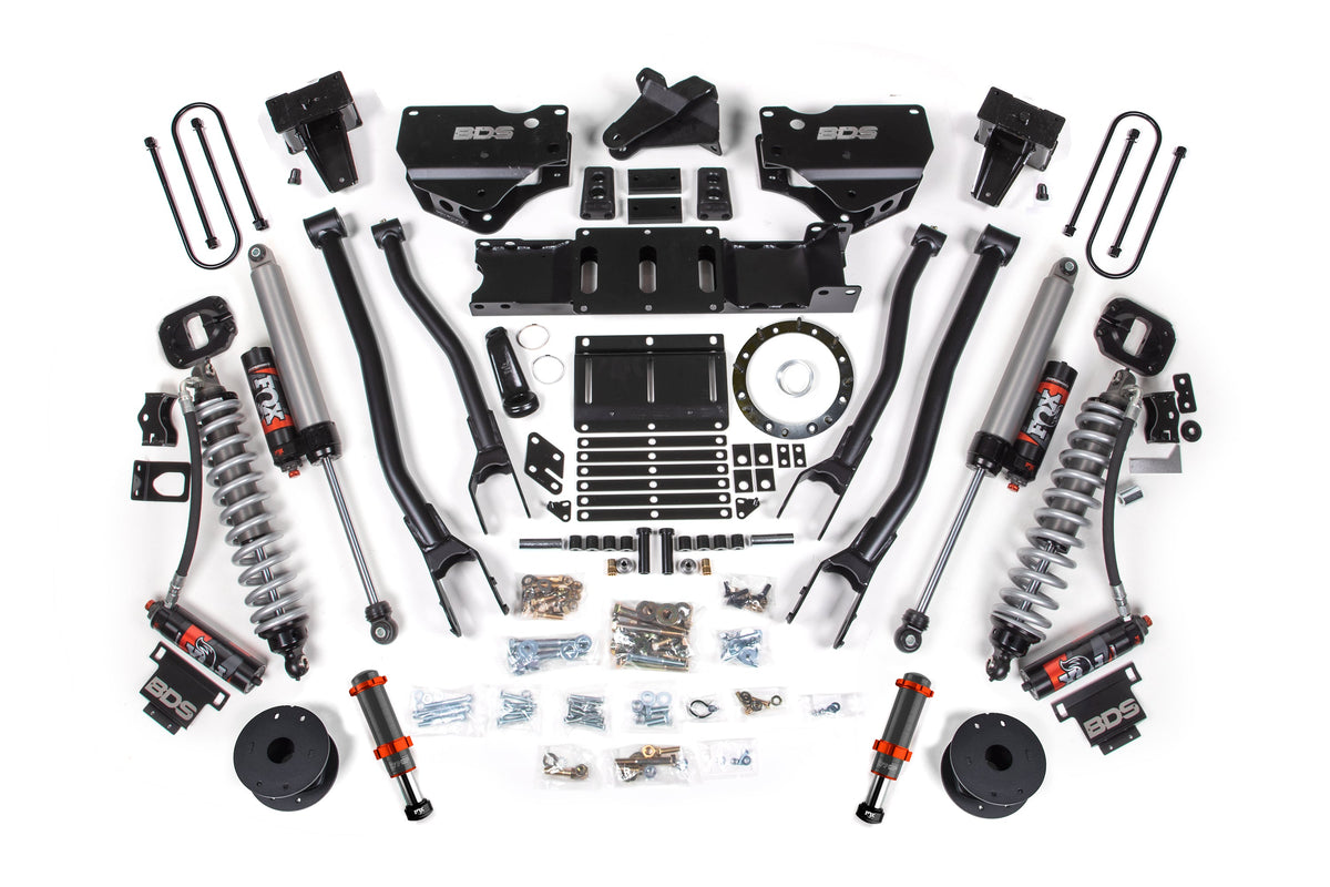6 Inch Lift Kit w/ 4-Link | FOX 2.5 Coil-Over Conversion - Performance Elite | Ram 3500 (19-24) 4WD | Diesel - BDS...