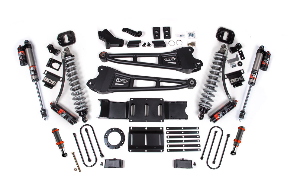 4 Inch Lift Kit w/ Radius Arm | FOX 2.5 Coil-Over Conversion - Performance Elite | Ram 3500 (19-24) 4WD | Diesel - BDS...