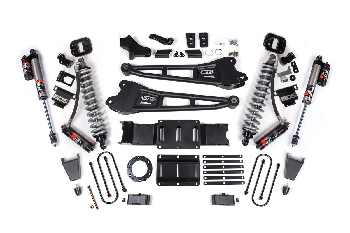 4 Inch Lift Kit w/ Radius Arm | FOX 2.5 Coil-Over Conversion - Performance Elite | Ram 3500 (19-24) 4WD | Diesel - BDS...