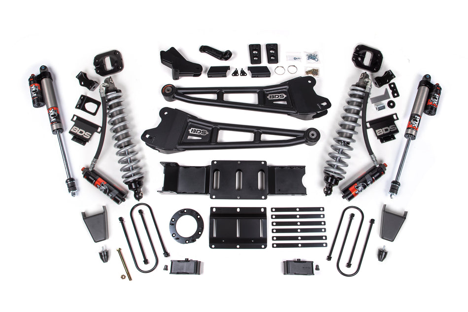 4 Inch Lift Kit w/ Radius Arm | FOX 2.5 Coil-Over Conversion - Performance Elite | Ram 3500 (19-24) 4WD | Diesel - BDS...