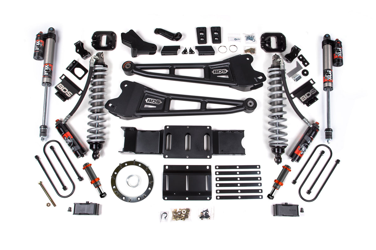 4 Inch Lift Kit w/ Radius Arm | FOX 2.5 Coil-Over Conversion - Performance Elite | Ram 3500 (19-24) 4WD | Diesel - BDS...
