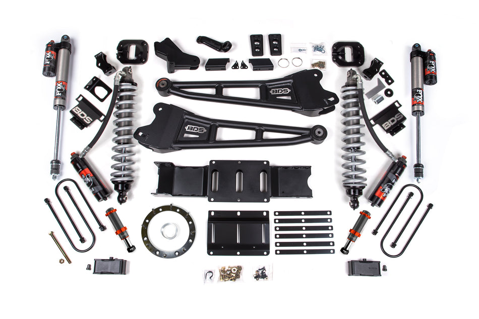4 Inch Lift Kit w/ Radius Arm | FOX 2.5 Coil-Over Conversion - Performance Elite | Ram 3500 (19-24) 4WD | Diesel - BDS...