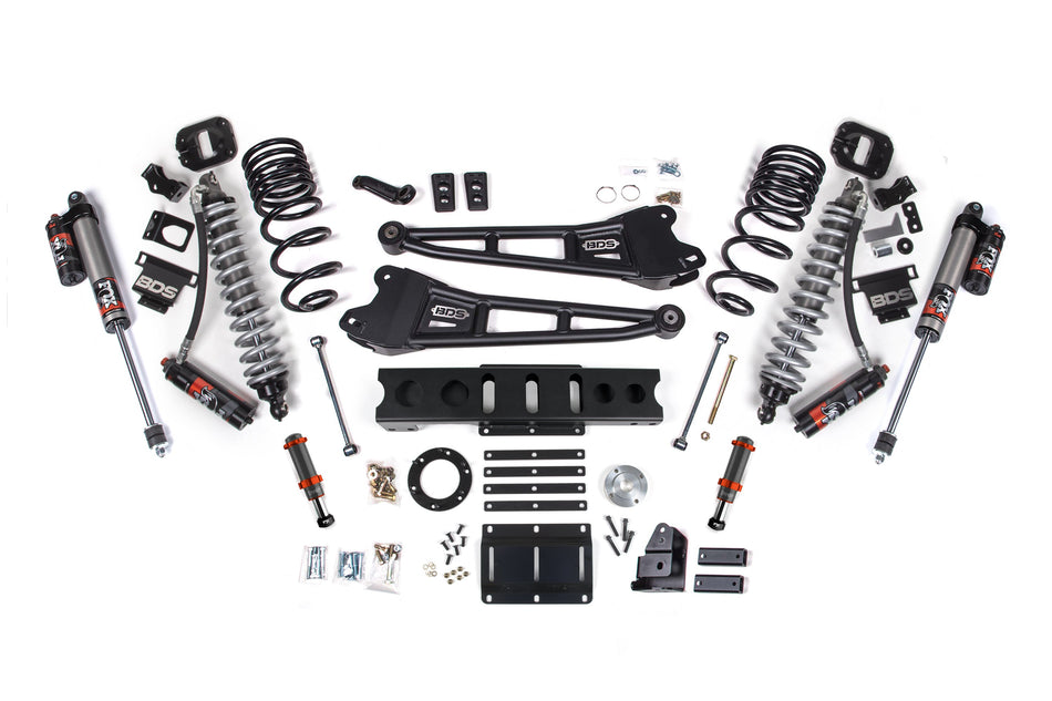 4 Inch Lift Kit w/ Radius Arm | FOX 2.5 Coil-Over Conversion - Performance Elite | Ram 2500 (14-18) 4WD | Diesel - BDS...