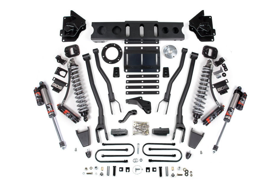 4 Inch Lift Kit w/ 4-Link | FOX 2.5 Coil-Over Conversion - Performance Elite | Ram 3500 (13-18) 4WD | Diesel - BDS...