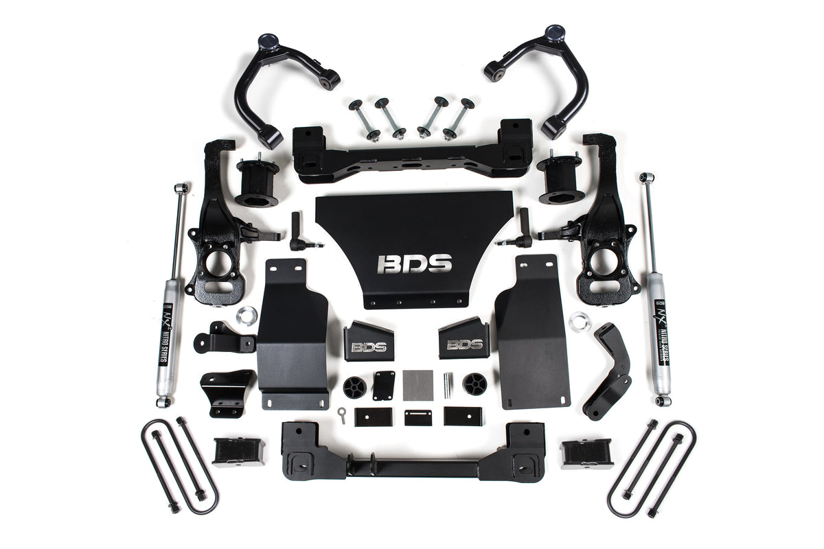 4 Inch Lift Kit | Chevy Silverado or GMC Sierra 1500 (25-26) 4WD | Gas - BDS Suspension BDS1851FS