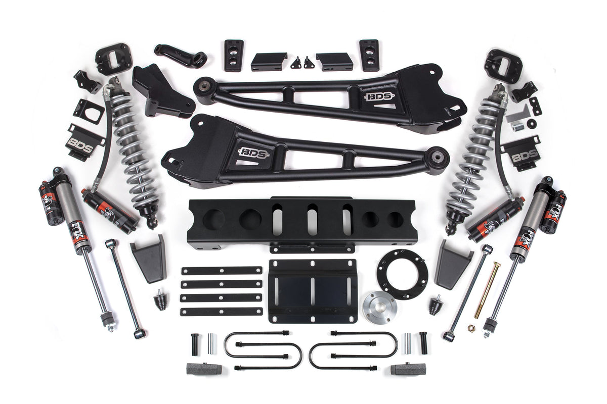4 Inch Lift Kit w/ Radius Arm | FOX 2.5 Coil-Over Conversion - Performance Elite | Ram 3500 (13-18) 4WD | Diesel - BDS...