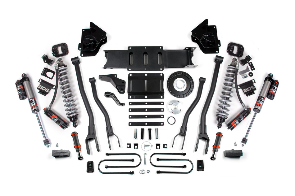 4 Inch Lift Kit w/ 4-Link | FOX 2.5 Coil-Over Conversion - Performance Elite | Ram 3500 (13-18) 4WD | Diesel - BDS...