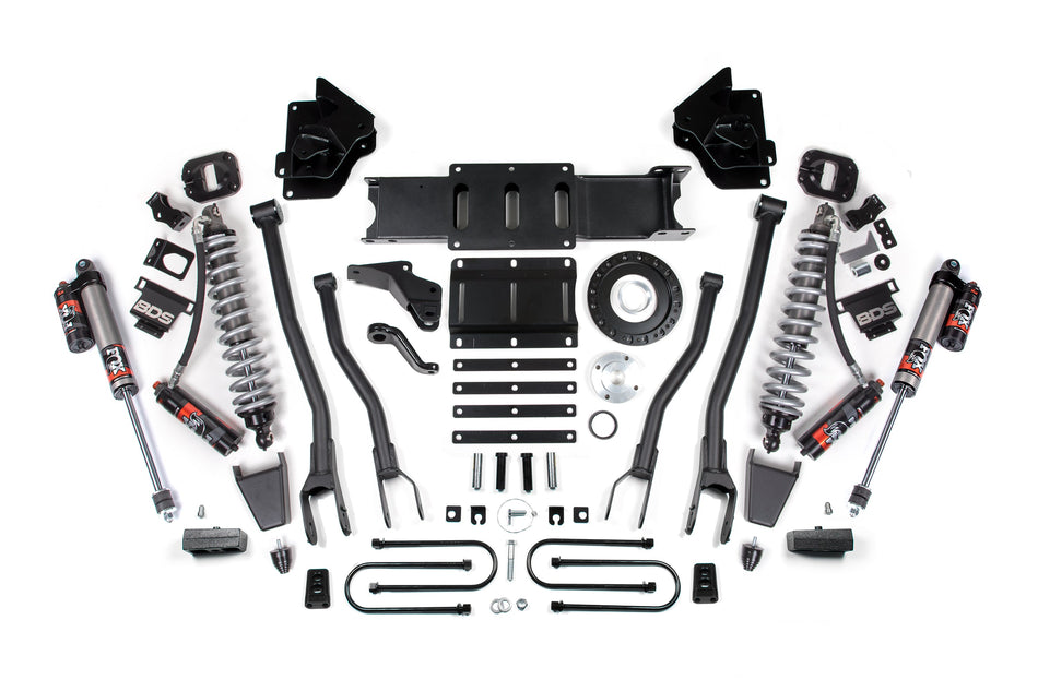 4 Inch Lift Kit w/ 4-Link | FOX 2.5 Coil-Over Conversion - Performance Elite | Ram 3500 (13-18) 4WD | Diesel - BDS...