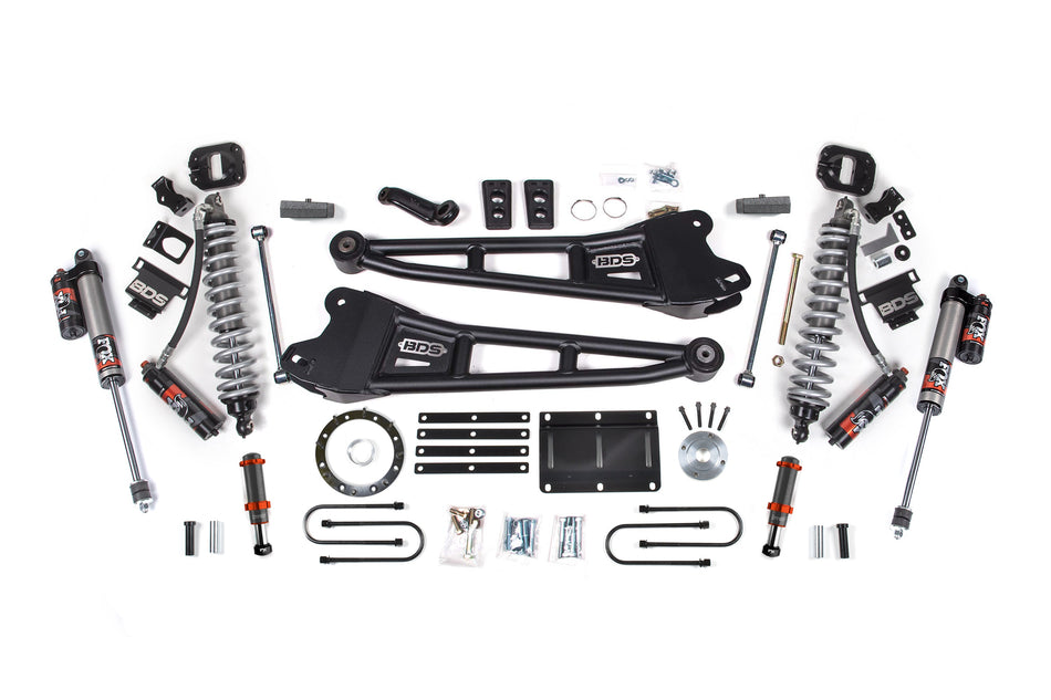 6 Inch Lift Kit w/ Radius Arm | FOX 2.5 Coil-Over Conversion - Performance Elite | Ram 3500 (13-18) 4WD | Diesel - BDS...