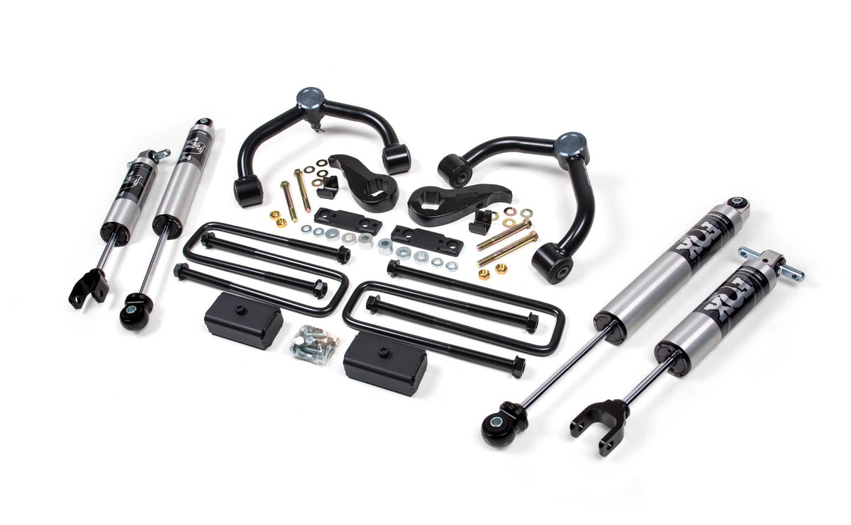 3 Inch Lift Kit | FOX 2.5 Performance Series w/ HTO | Chevy Silverado or GMC Sierra 2500HD/3500HD (20-26) - BDS...