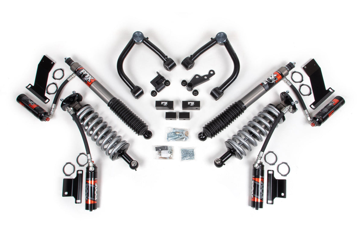 22-26 Toyota Tundra TRD Pro 4WD, 1 Inch Coilover Leveling Kit, 0 Inch Rear Lift - Fox 2.5 Performance Elite Series C/O...