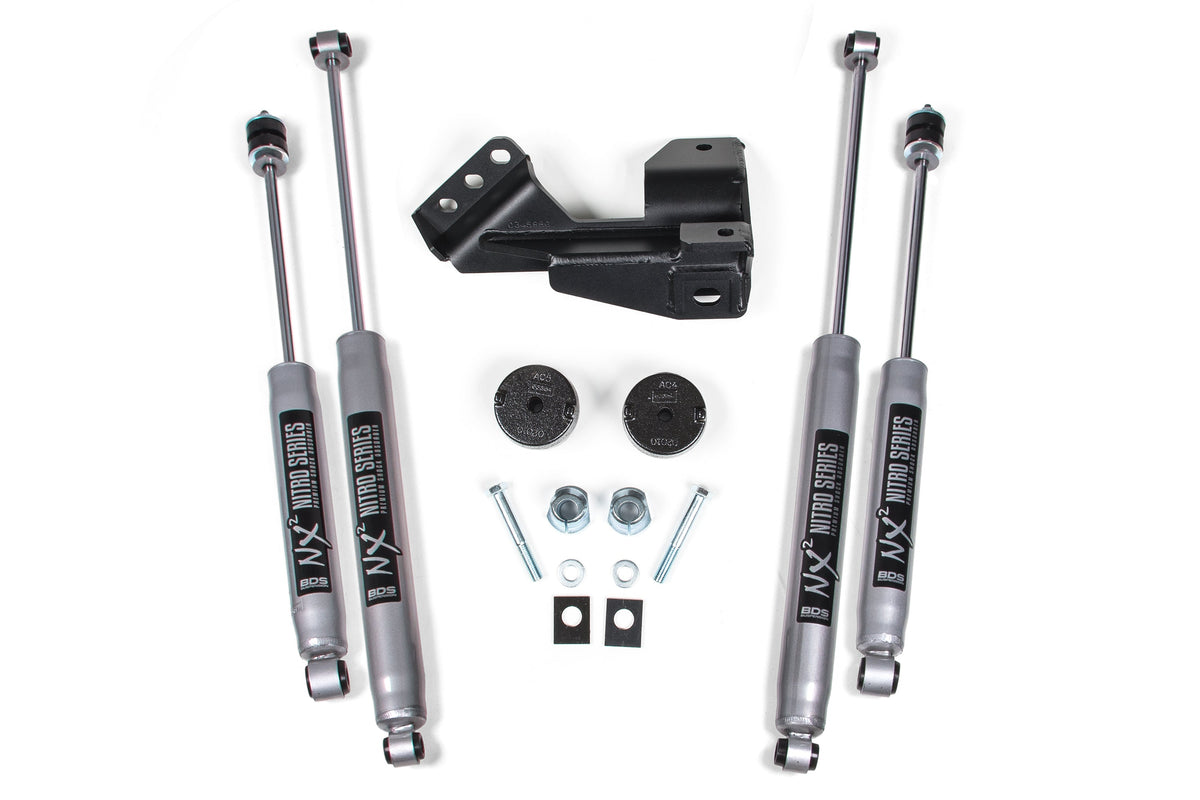 2 Inch Leveling Kit | Coil Spacer | Ford F250/F350 Super Duty (17-19) 4WD - BDS Suspension BDS1519FS
