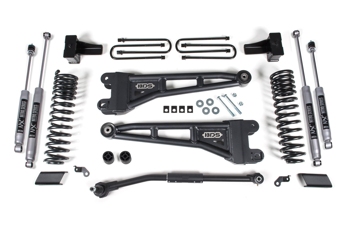 2.5 Inch Lift Kit w/ Radius Arm | Ford F250/F350 Super Duty (17-19) 4WD | Diesel - BDS Suspension BDS1543FS