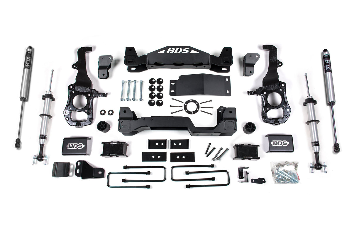 4 Inch Lift Kit | FOX 2.0 Strut | Ford F150 (21-25) 4WD - BDS Suspension BDS1583FSR