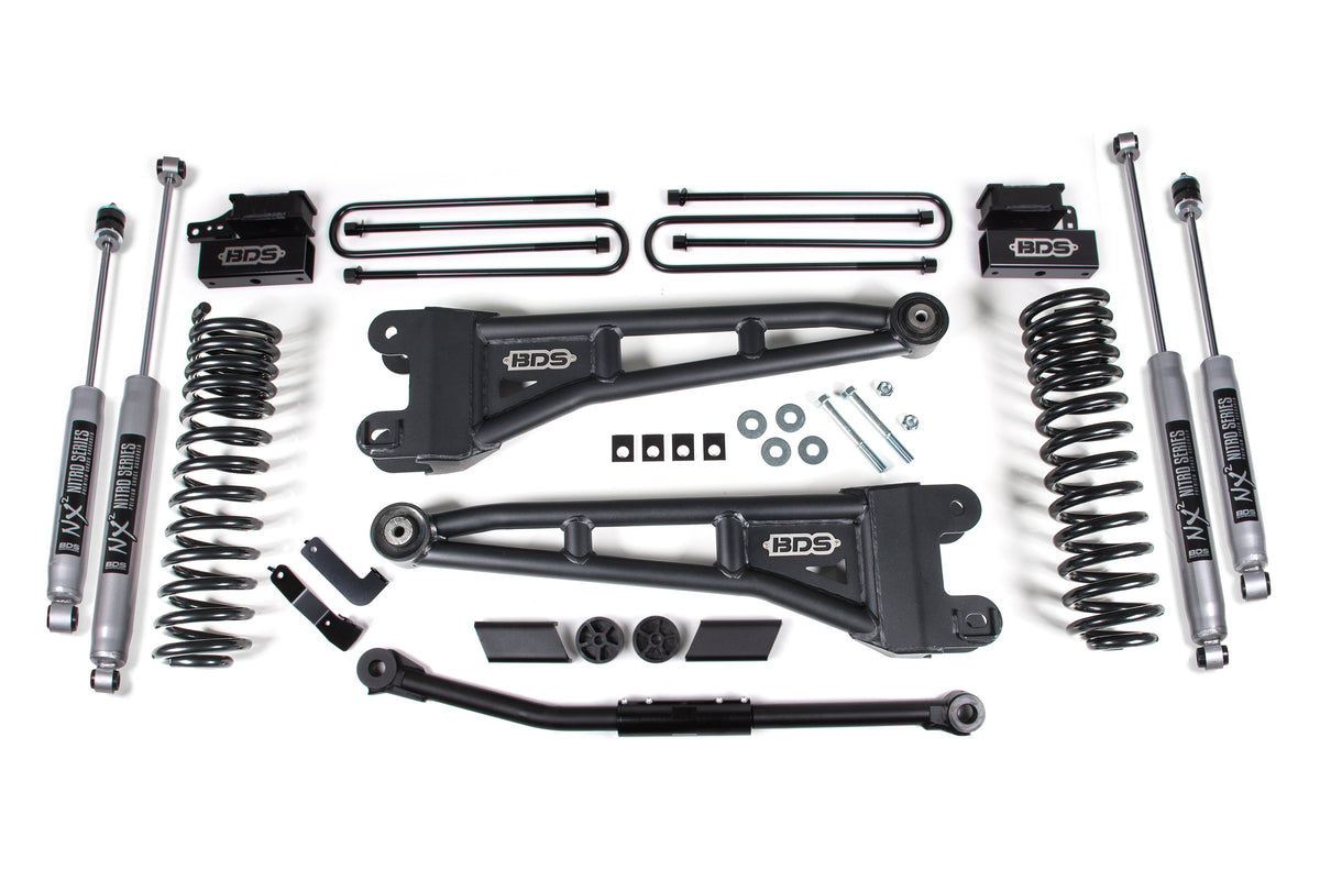 2.5 Inch Lift Kit w/ Radius Arm | Ford F450 Super Duty (20-22) 4WD | Diesel & Gas - BDS Suspension BDS1915FS
