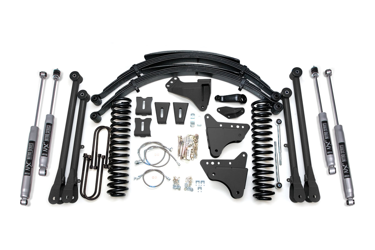 8 Inch Lift Kit w/ 4-Link | Ford F250/F350 Super Duty (05-07) 4WD | Diesel - BDS Suspension BDS530FS