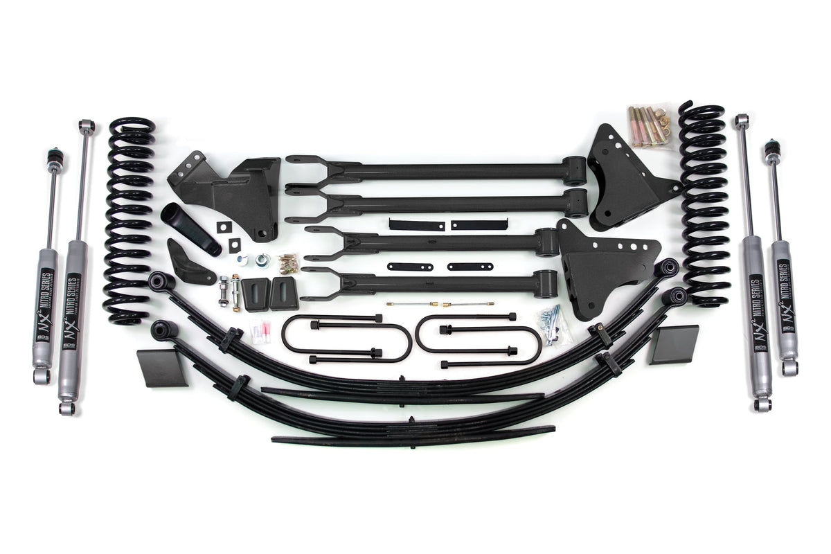 8 Inch Lift Kit w/ 4-Link | Ford F250/F350 Super Duty (08-10) 4WD | Gas - BDS Suspension BDS566FS