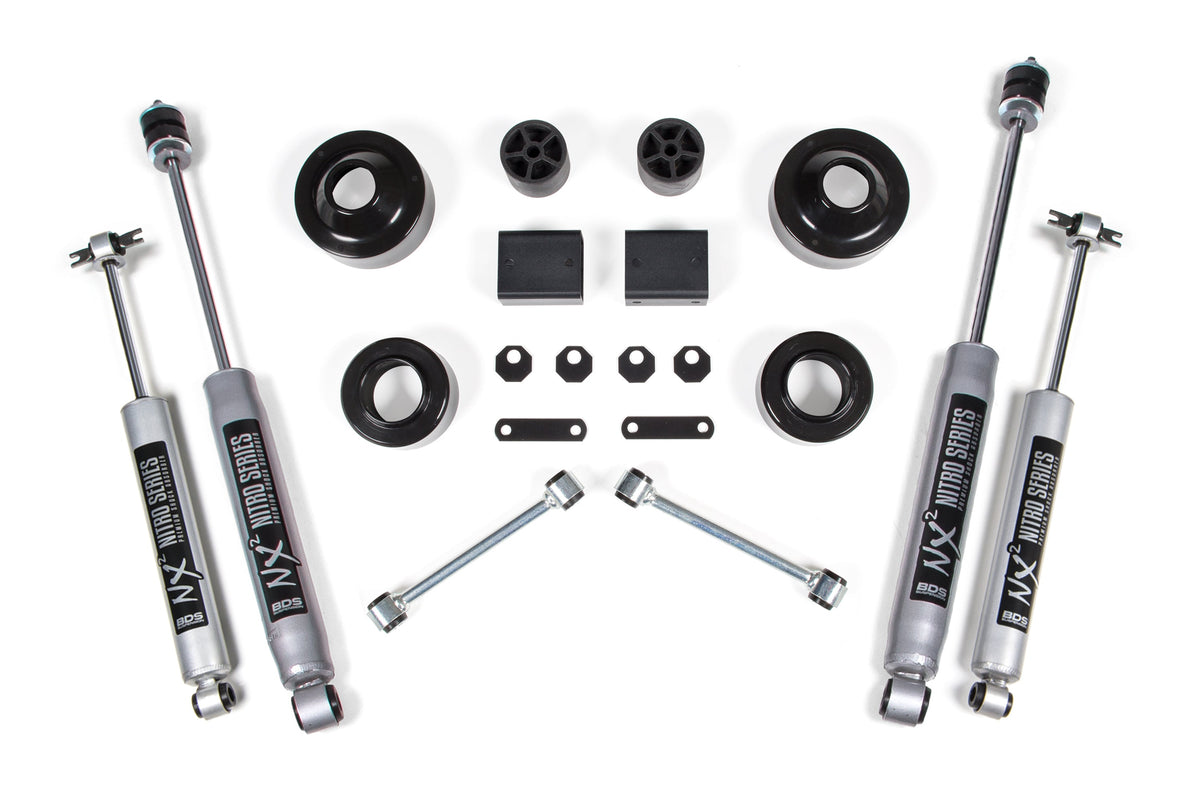 2 Inch Lift Kit | Coil Spacer | Jeep Wrangler JK (07-11) 2-Door - BDS Suspension BDS1401FS