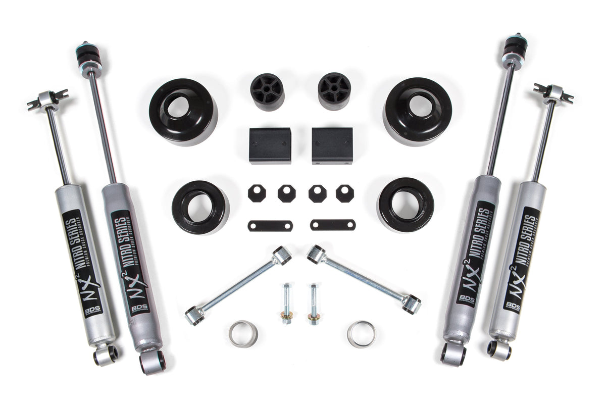 2 Inch Lift Kit | Coil Spacer | Jeep Wrangler JK (12-18) 2-Door - BDS Suspension BDS1429FS