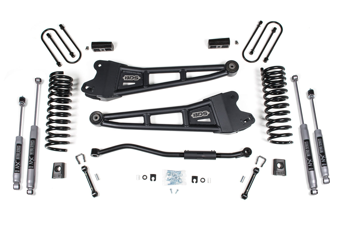3 Inch Lift Kit w/ Radius Arm | Ram 3500 (13-18)  4WD | Diesel - BDS Suspension BDS1622FPE