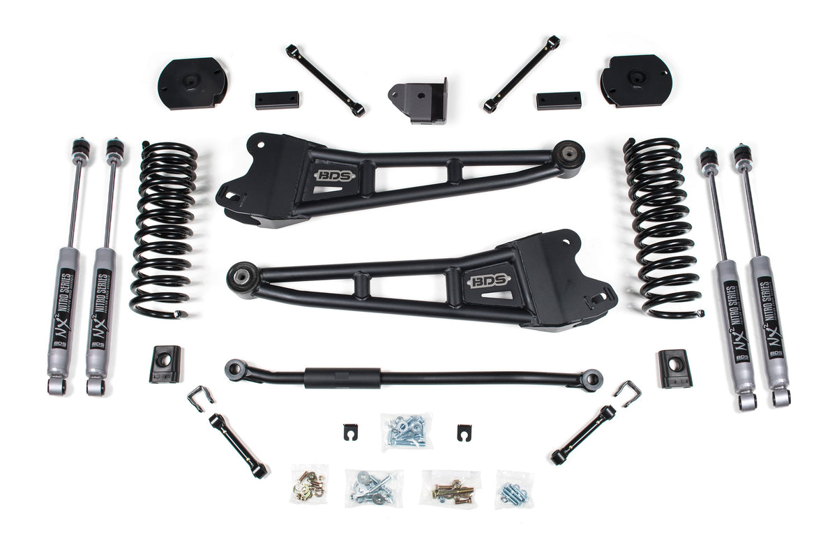 3 Inch Lift Kit w/ Radius Arm | Ram 2500 (14-18) and (2025) 4WD | Diesel - BDS Suspension BDS1624FPE