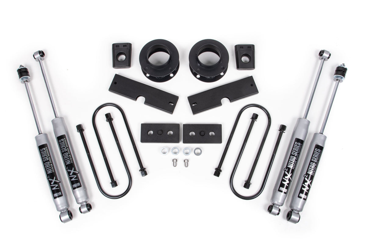 2 Inch Lift Kit | Ram 3500 w/ Rear Air Ride (13-26) 4WD - BDS Suspension BDS1710FS