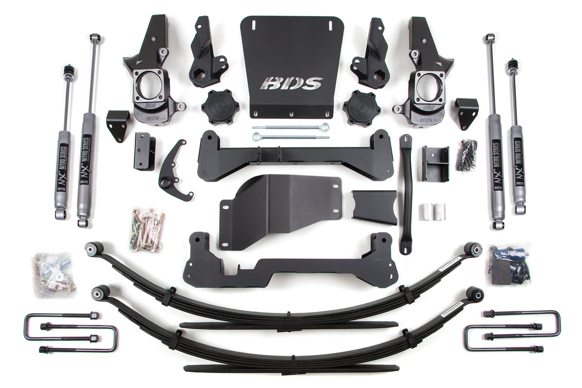 7 Inch Lift Kit | Chevy Silverado or GMC Sierra 2500HD/3500 (01-10) 4WD - BDS Suspension BDS189FS