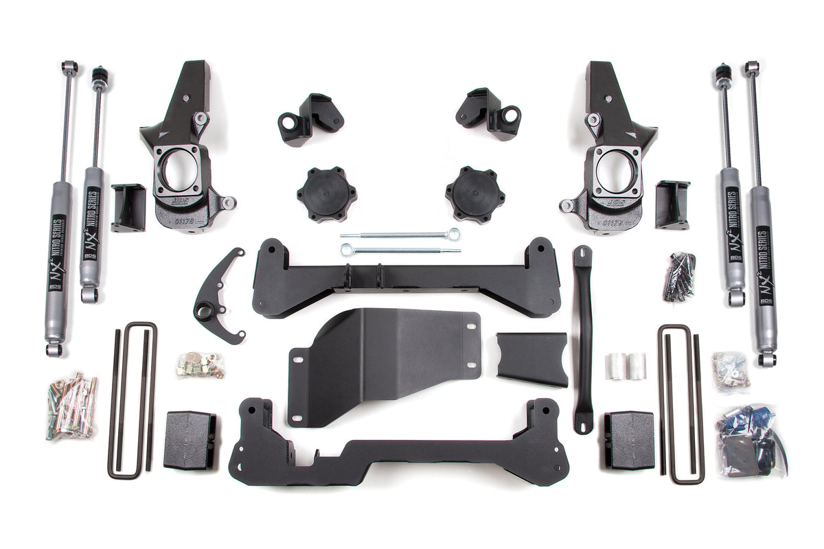 4.5 Inch Lift Kit | Chevy Silverado or GMC Sierra 2500HD/3500 (01-10) SRW 4WD - BDS Suspension BDS1817FS