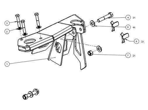 Baja Kits 2015+ Colorado/Canyon Front Frame Side Bypass Mount