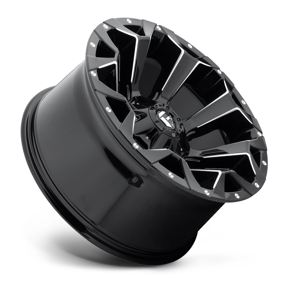 Aluminum Wheels 17X9 Assault D546 5 On 114.3/5 On 127 Matte Black/Milled 78.1 Bore -12 Offset 8 Spoke Fuel Off Road Wheels