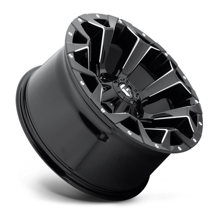 Aluminum Wheels 17X9 Assault D546 5 On 114.3/5 On 127 Matte Black/Milled 78.1 Bore -12 Offset 8 Spoke Fuel Off Road Wheels