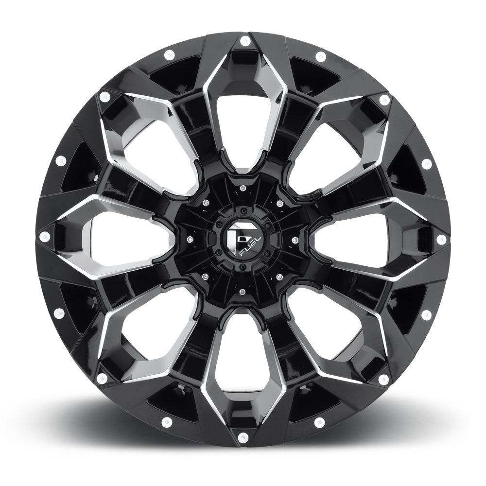 Aluminum Wheels 17X9 Assault D546 5 On 114.3/5 On 127 Matte Black/Milled 78.1 Bore -12 Offset 8 Spoke Fuel Off Road Wheels