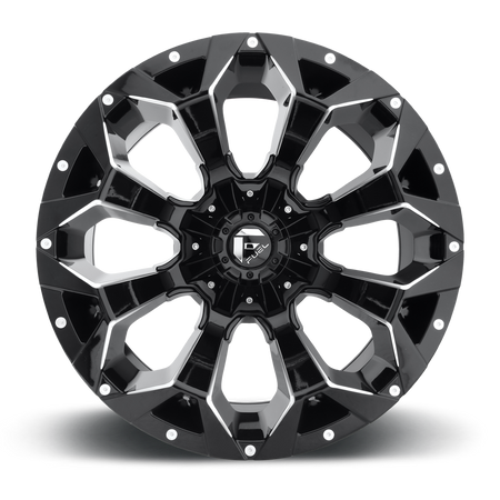 Aluminum Wheels 17X9 Assault D546 5 On 114.3/5 On 127 Matte Black/Milled 78.1 Bore -12 Offset 8 Spoke Fuel Off Road Wheels